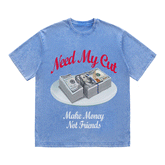 RDMCLOTHINGART tapestry hoodie NEED MY CUT HEAVY WEIGHT COTTON TEE-9051