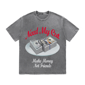 RDMCLOTHINGART tapestry hoodie NEED MY CUT HEAVY WEIGHT COTTON TEE-9051