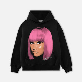 NICKIMINAJ HEAD HOODIE-1088 - RDMCLOTHINGART