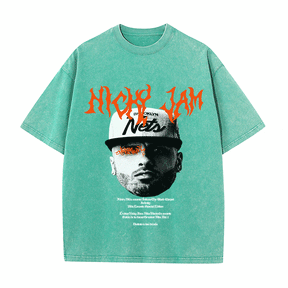 RDMCLOTHINGART tapestry hoodie NICKY JAM HEAVY WEIGHT COTTON TEE-8943