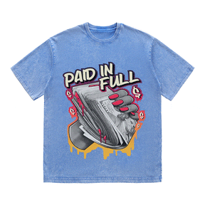 RDMCLOTHINGART tapestry hoodie PAID IN FULL HEAVY WEIGHT COTTON TEE-9052