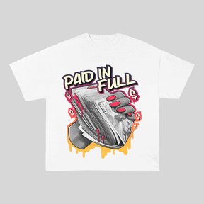 RDMCLOTHINGART tapestry hoodie PAID IN FULL HEAVY WEIGHT COTTON TEE-9052