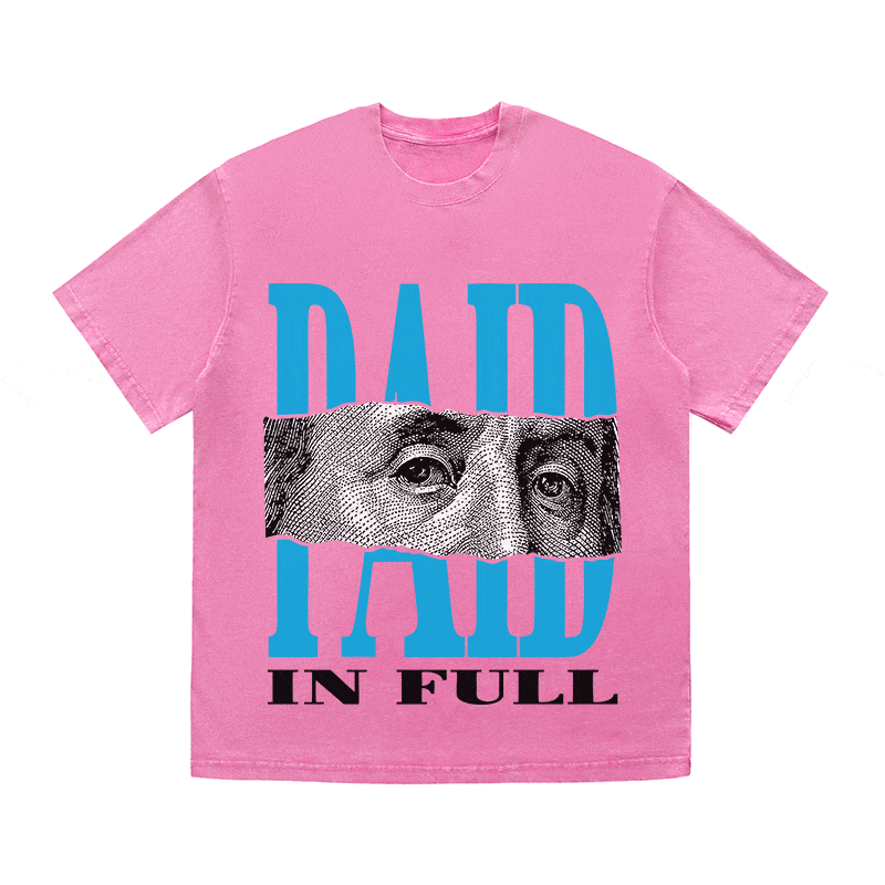 RDMCLOTHINGART tapestry hoodie PAID IN FULL HEAVY WEIGHT COTTON TEE-9053