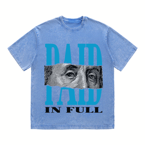 RDMCLOTHINGART tapestry hoodie PAID IN FULL HEAVY WEIGHT COTTON TEE-9053
