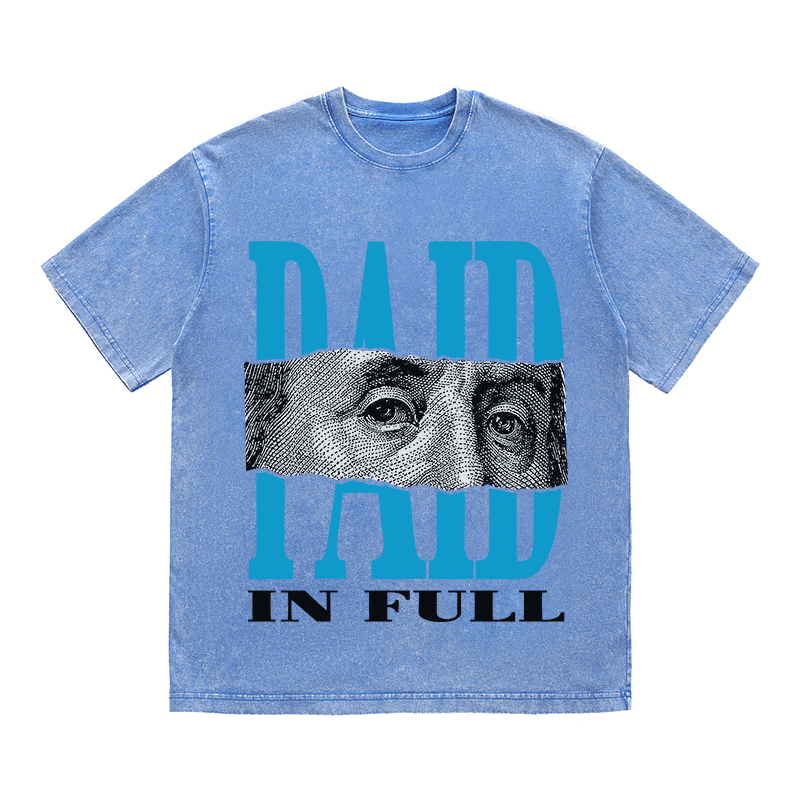 RDMCLOTHINGART tapestry hoodie PAID IN FULL HEAVY WEIGHT COTTON TEE-9053