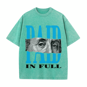 RDMCLOTHINGART tapestry hoodie PAID IN FULL HEAVY WEIGHT COTTON TEE-9053