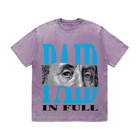 RDMCLOTHINGART tapestry hoodie PAID IN FULL HEAVY WEIGHT COTTON TEE-9053