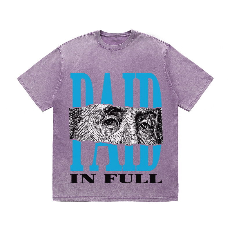 RDMCLOTHINGART tapestry hoodie PAID IN FULL HEAVY WEIGHT COTTON TEE-9053