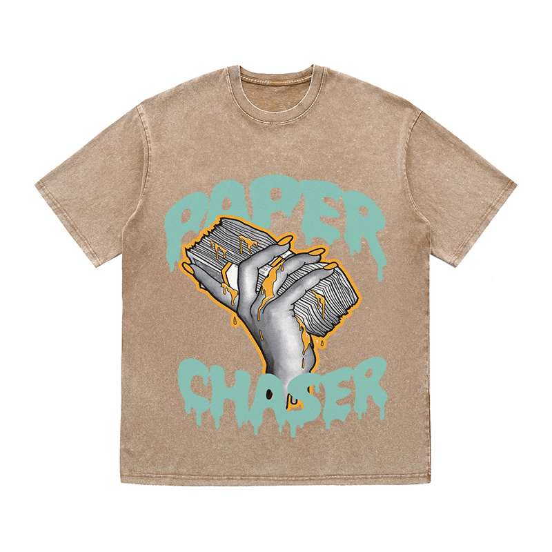 RDMCLOTHINGART tapestry hoodie PAPER CHASER HEAVY WEIGHT COTTON TEE-9054