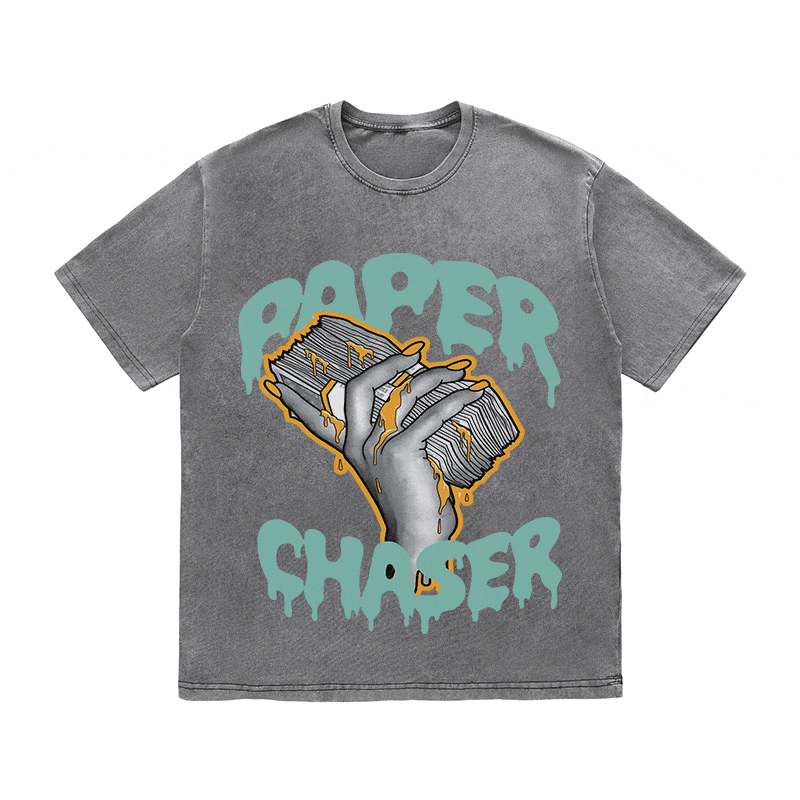 RDMCLOTHINGART tapestry hoodie PAPER CHASER HEAVY WEIGHT COTTON TEE-9054