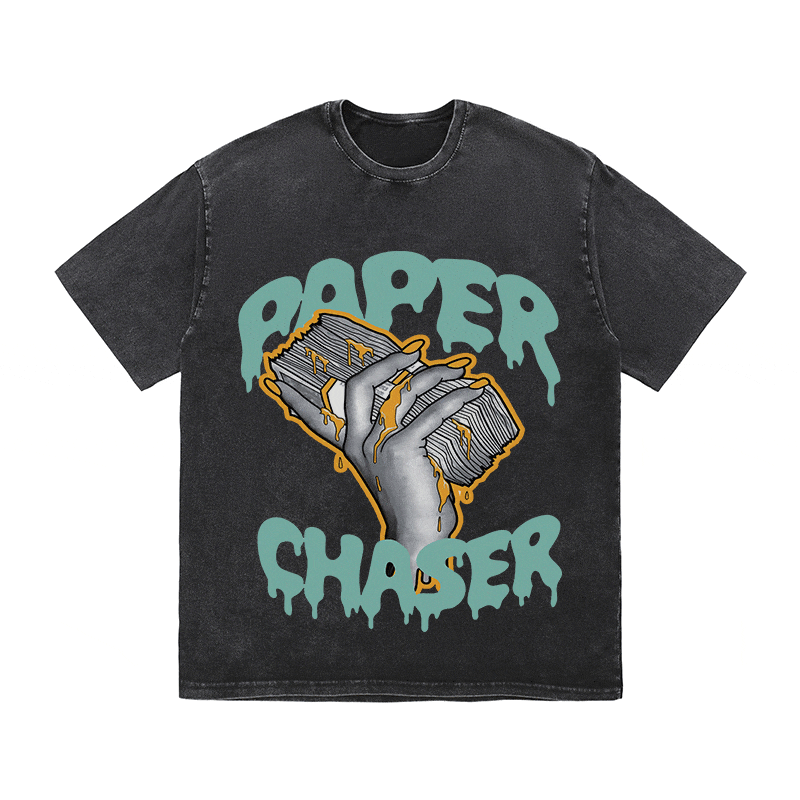 RDMCLOTHINGART tapestry hoodie PAPER CHASER HEAVY WEIGHT COTTON TEE-9054