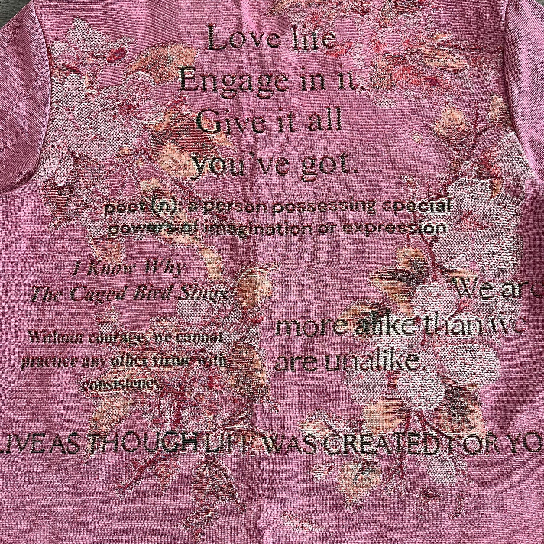 RDMCLOTHINGART tapestry hoodie PINK MAYA TAPESTRY JACKET