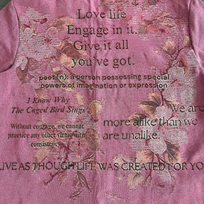 RDMCLOTHINGART tapestry hoodie PINK MAYA TAPESTRY JACKET