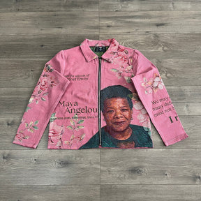 RDMCLOTHINGART tapestry hoodie PINK MAYA TAPESTRY JACKET