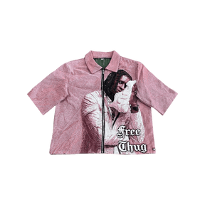 RDMCLOTHINGART tapestry hoodie PINK YSL  TAPESTRY TEE