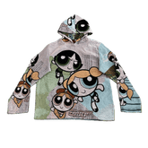 RDMCLOTHINGART tapestry hoodie POWERPUFF GIRLS TAPESTRY HOODIE