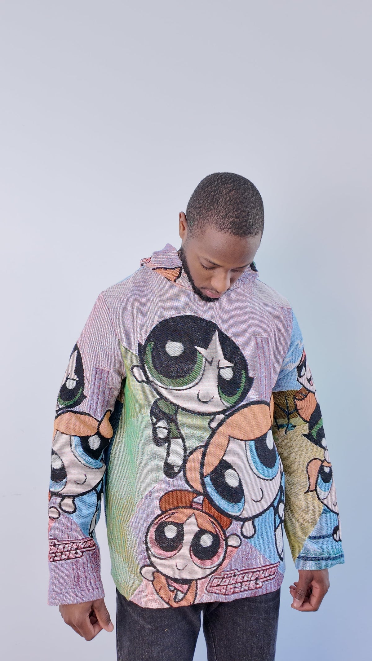 RDMCLOTHINGART tapestry hoodie POWERPUFF GIRLS TAPESTRY HOODIE