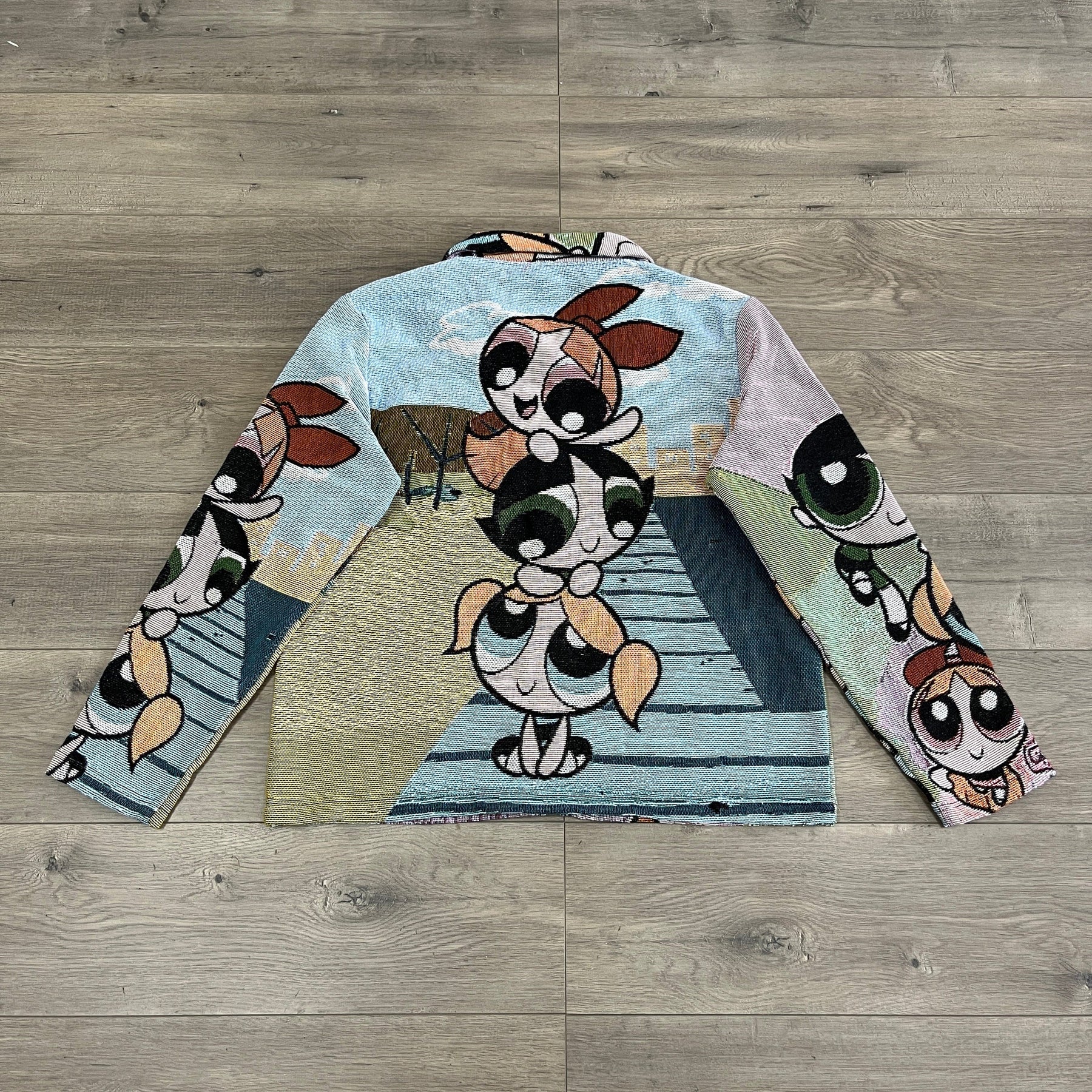RDMCLOTHINGART tapestry hoodie POWERPUFF GIRLS TAPESTRY JACKET