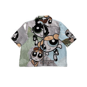 RDMCLOTHINGART tapestry hoodie POWERPUFF GIRLS  TAPESTRY TEE