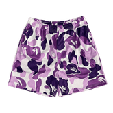 RDMCLOTHINGART tapestry hoodie PURPLE CAMO MESH SHORTS-8697