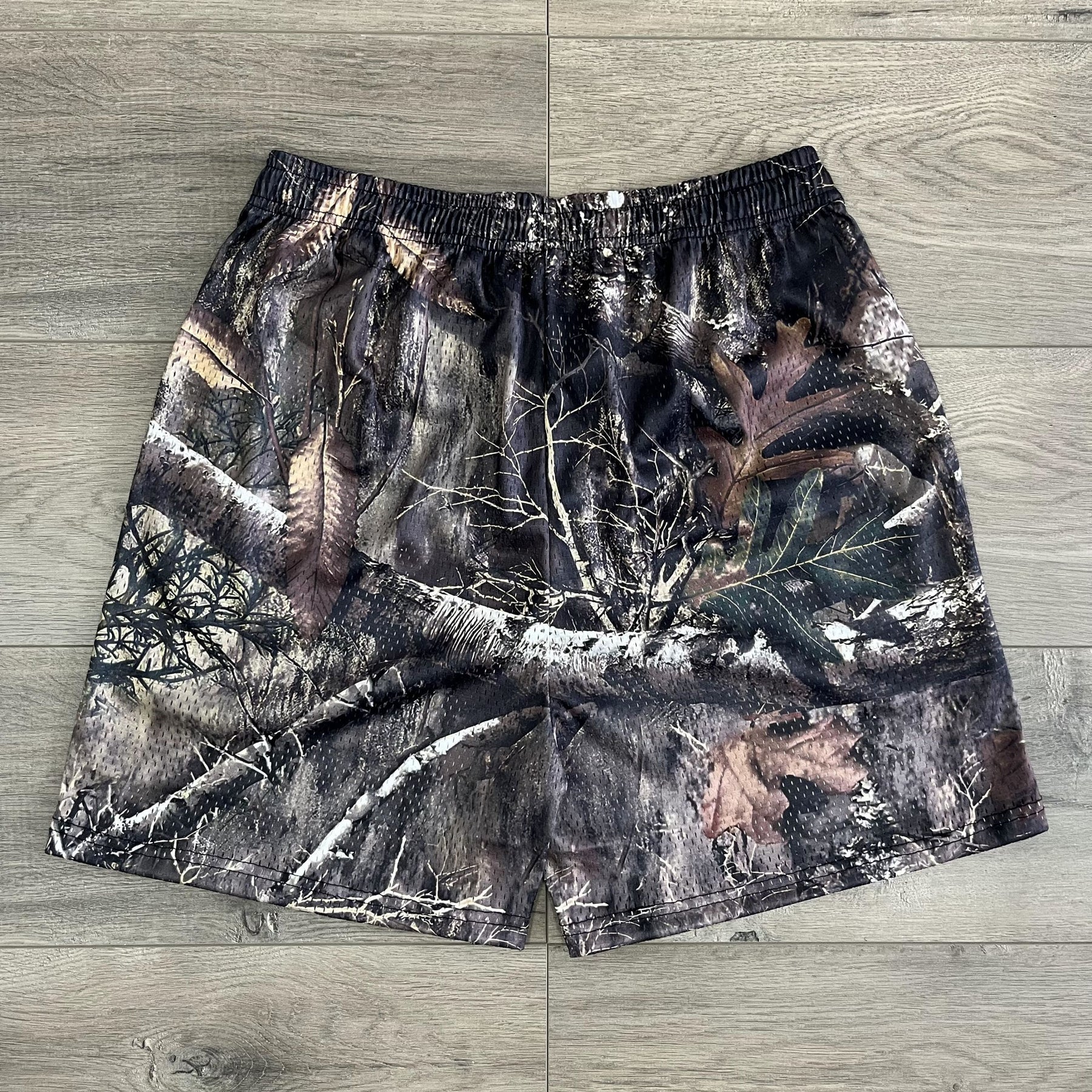 RDMCLOTHINGART tapestry hoodie REAL TREE MESH SHORTS-8623