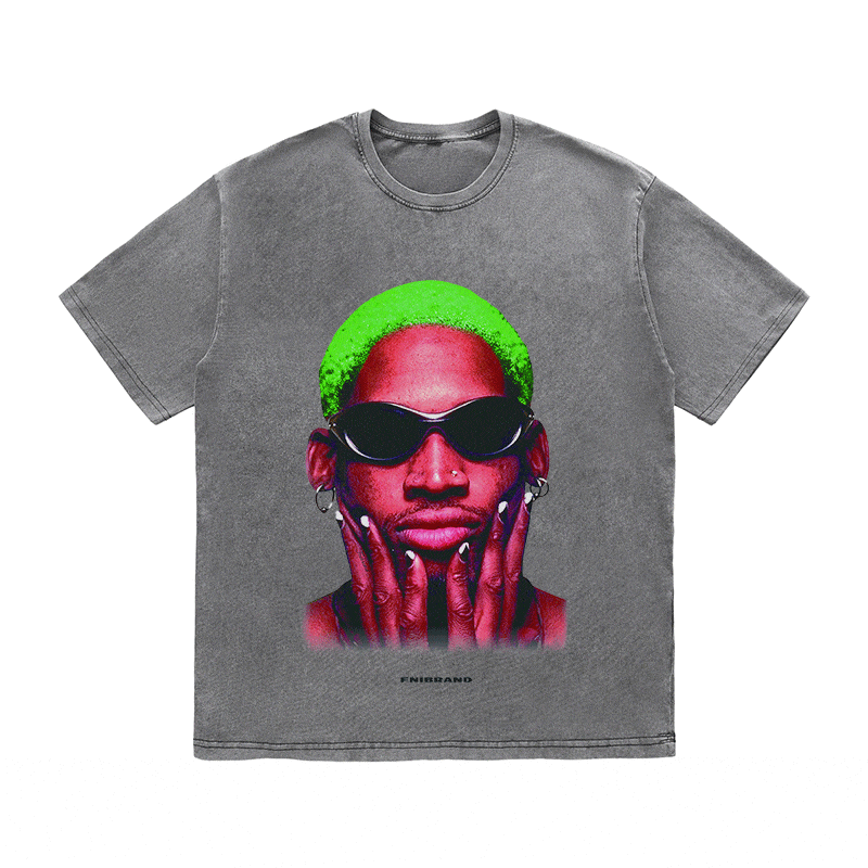 RDMCLOTHINGART tapestry hoodie RODMAN HEAVY WEIGHT COTTON TEE-9314