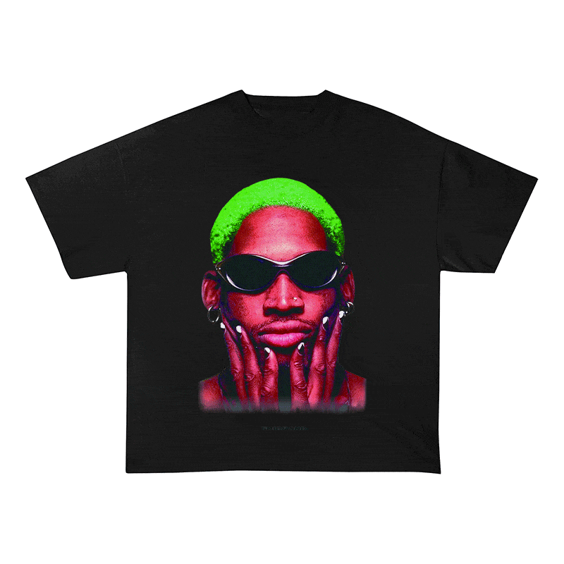 RDMCLOTHINGART tapestry hoodie RODMAN HEAVY WEIGHT COTTON TEE-9314