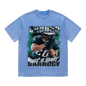 RDMCLOTHINGART tapestry hoodie SAQUON BARKLEY HEAVY WEIGHT COTTON TEE-9079