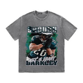 RDMCLOTHINGART tapestry hoodie SAQUON BARKLEY HEAVY WEIGHT COTTON TEE-9079