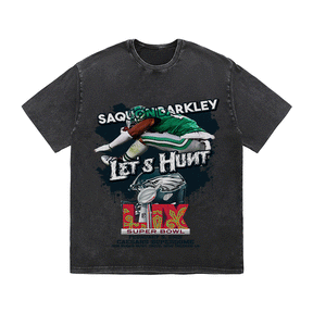 RDMCLOTHINGART tapestry hoodie SAQUON BARKLEY HEAVY WEIGHT COTTON TEE-9083
