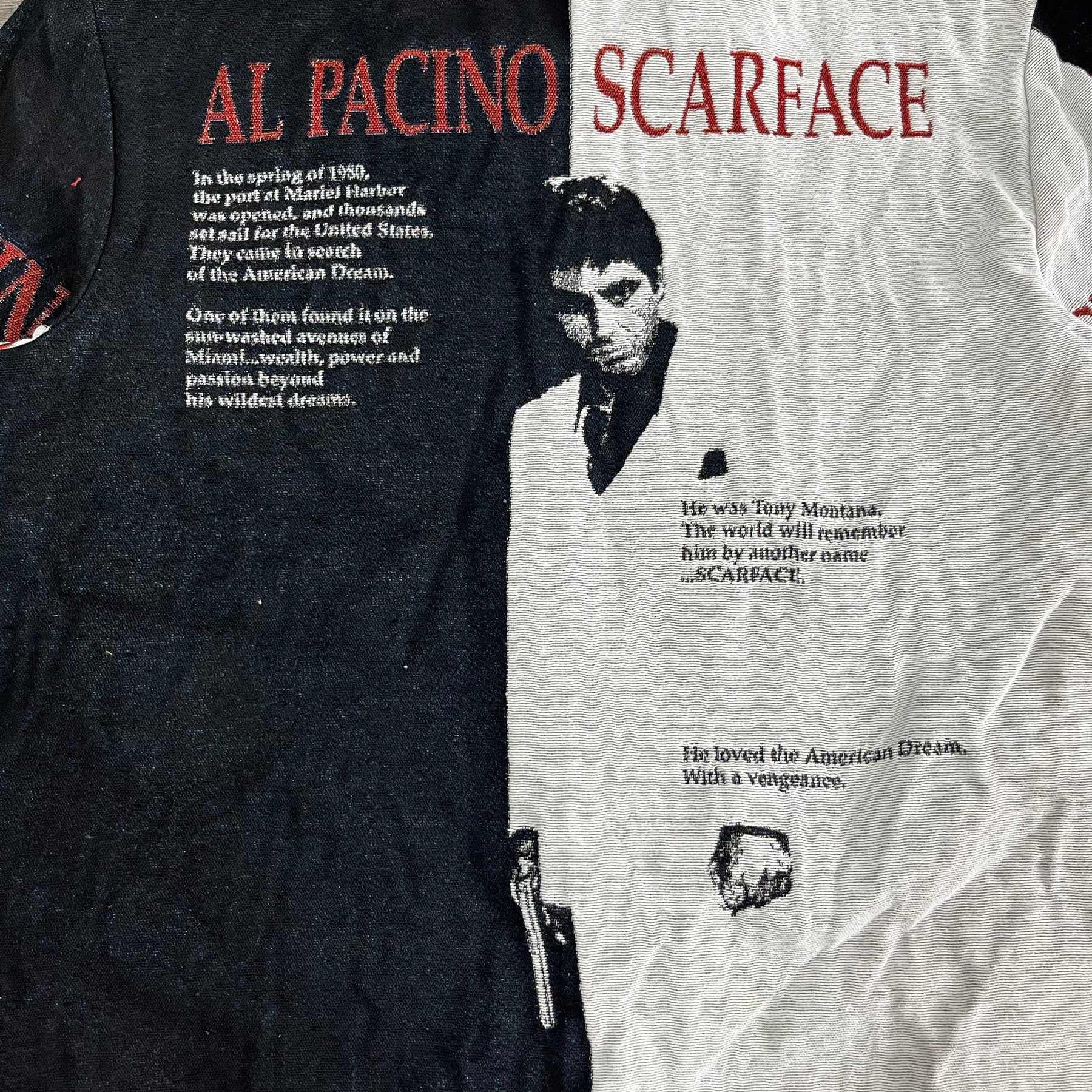 RDMCLOTHINGART tapestry hoodie SCARFACE TAPESTRY JACKET