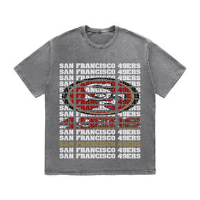 RDMCLOTHINGART tapestry hoodie SF 49ERS HEAVY WEIGHT COTTON TEE-9189