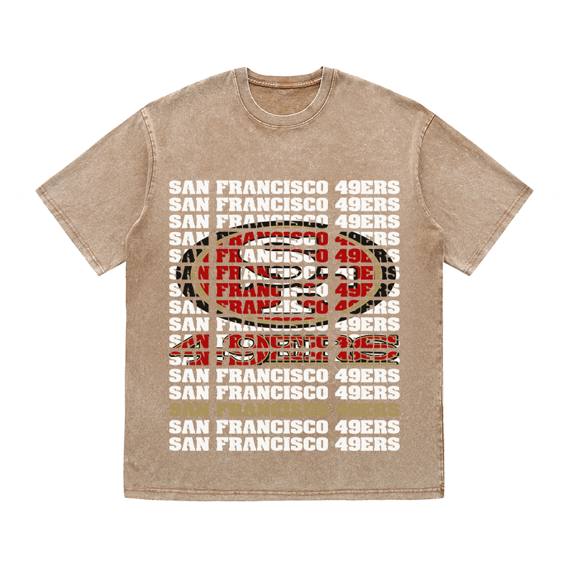RDMCLOTHINGART tapestry hoodie SF 49ERS HEAVY WEIGHT COTTON TEE-9189