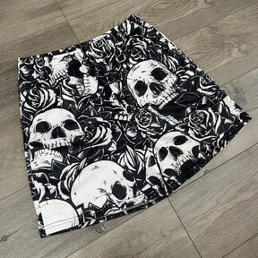 RDMCLOTHINGART tapestry hoodie SKULL MESH SHORTS-8691