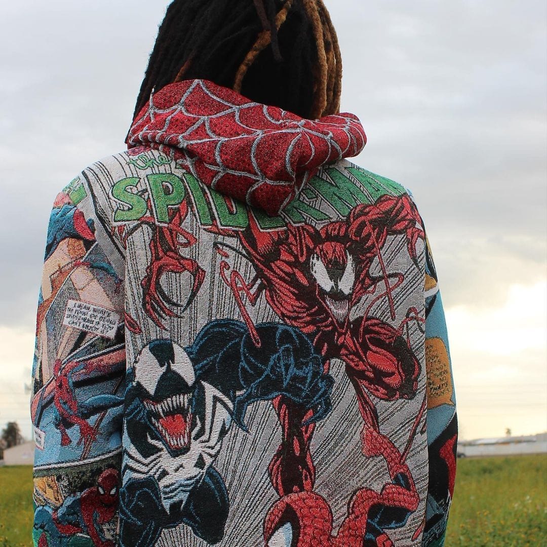 RDMCLOTHINGART tapestry hoodie SPIDER TAPESTRY HOODIE