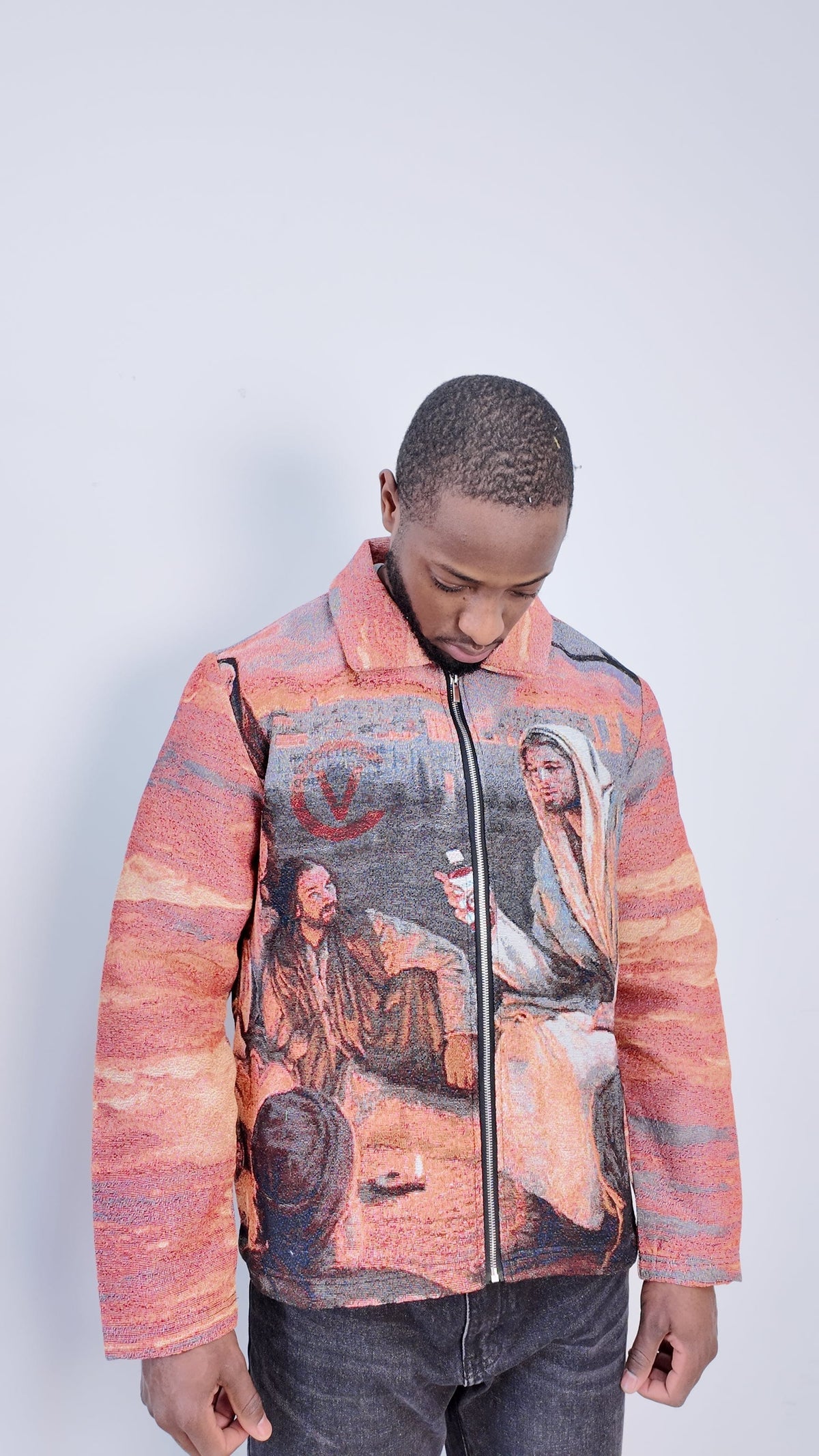 RDMCLOTHINGART tapestry hoodie SUNSET TAPESTRY JACKET