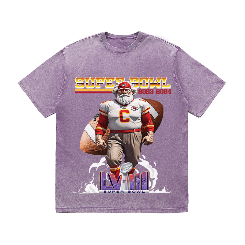 RDMCLOTHINGART tapestry hoodie SUPERBOWL 4 KC HEAVY WEIGHT COTTON TEE-9192