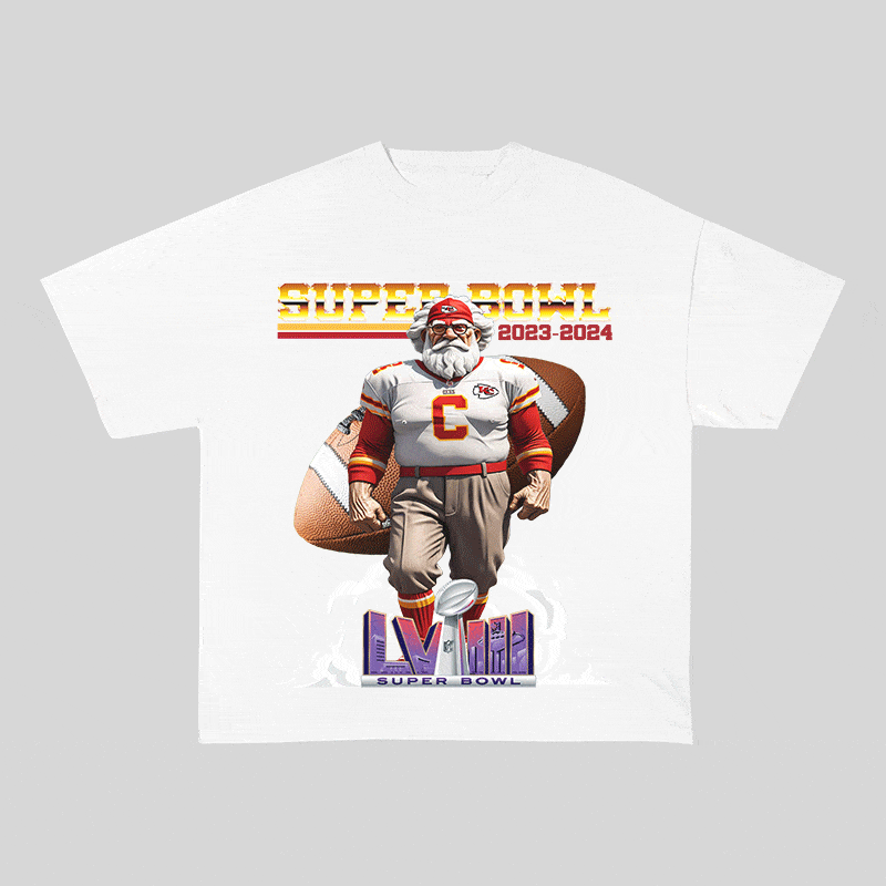 RDMCLOTHINGART tapestry hoodie SUPERBOWL 4 KC HEAVY WEIGHT COTTON TEE-9192