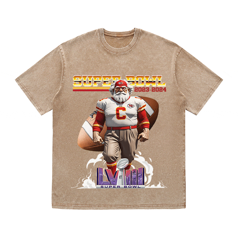 RDMCLOTHINGART tapestry hoodie SUPERBOWL 4 KC HEAVY WEIGHT COTTON TEE-9192