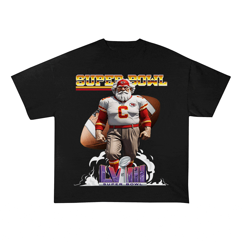 RDMCLOTHINGART tapestry hoodie SUPERBOWL 4 KC NO YEAR HEAVY WEIGHT COTTON TEE-9182