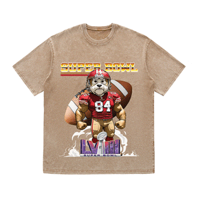 RDMCLOTHINGART tapestry hoodie SUPERBOWL 4 SF NO YEAR HEAVY WEIGHT COTTON TEE-9183
