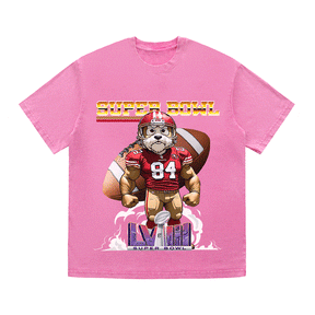 RDMCLOTHINGART tapestry hoodie SUPERBOWL 4 SF NO YEAR HEAVY WEIGHT COTTON TEE-9183