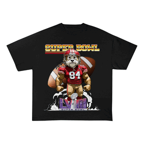 RDMCLOTHINGART tapestry hoodie SUPERBOWL 4 SF NO YEAR HEAVY WEIGHT COTTON TEE-9183