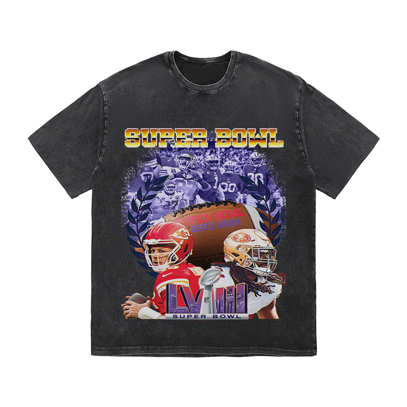 RDMCLOTHINGART tapestry hoodie SUPERBOWL 5 HEAVY WEIGHT COTTON TEE-9194