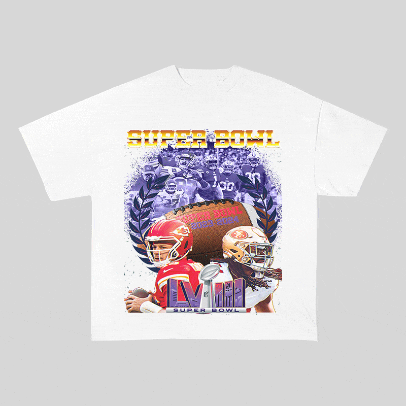 RDMCLOTHINGART tapestry hoodie SUPERBOWL 5 HEAVY WEIGHT COTTON TEE-9194