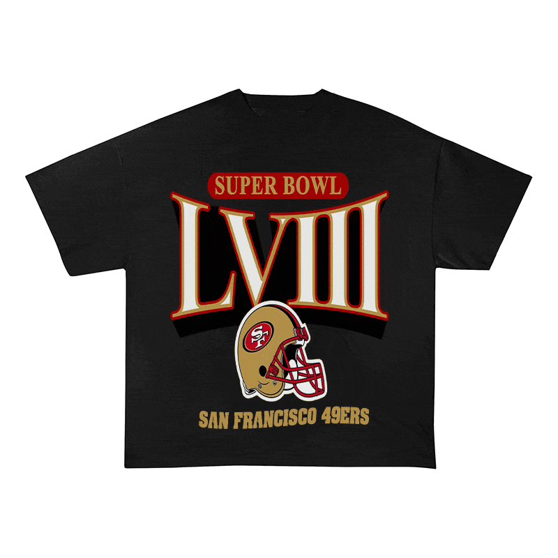 RDMCLOTHINGART tapestry hoodie SUPERBOWL HEAVY WEIGHT COTTON TEE-9202