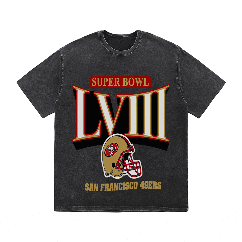RDMCLOTHINGART tapestry hoodie SUPERBOWL HEAVY WEIGHT COTTON TEE-9202