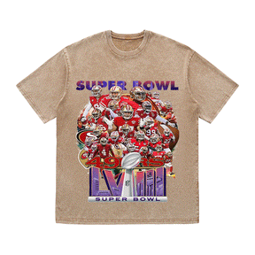 RDMCLOTHINGART tapestry hoodie SUPERBOWL HEAVY WEIGHT COTTON TEE-9204