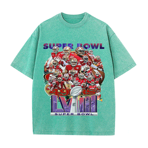 RDMCLOTHINGART tapestry hoodie SUPERBOWL HEAVY WEIGHT COTTON TEE-9204