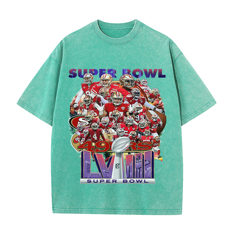 RDMCLOTHINGART tapestry hoodie SUPERBOWL HEAVY WEIGHT COTTON TEE-9204